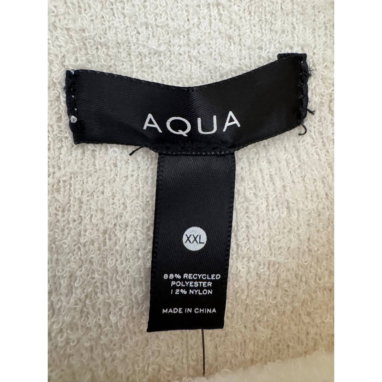 AQUA Women's Cream Textured Short Sleeve Fit & Flare Mini Dress -‎ XXL - Image 10