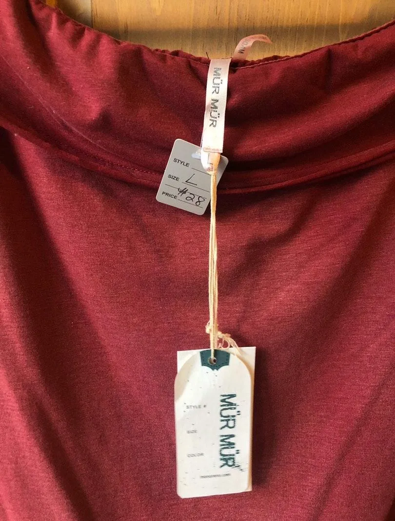 Over the shoulder top Red Size L - Image 3