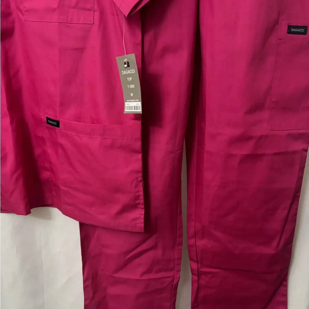 Pink Scrub Set dagacci Size M - Image 8