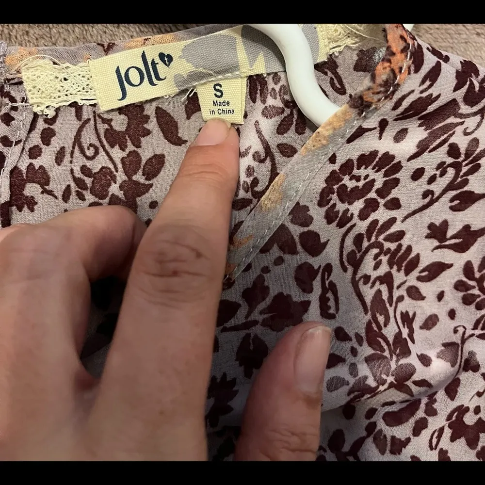 Jolt sheer long sleeve blouse in small - Image 4