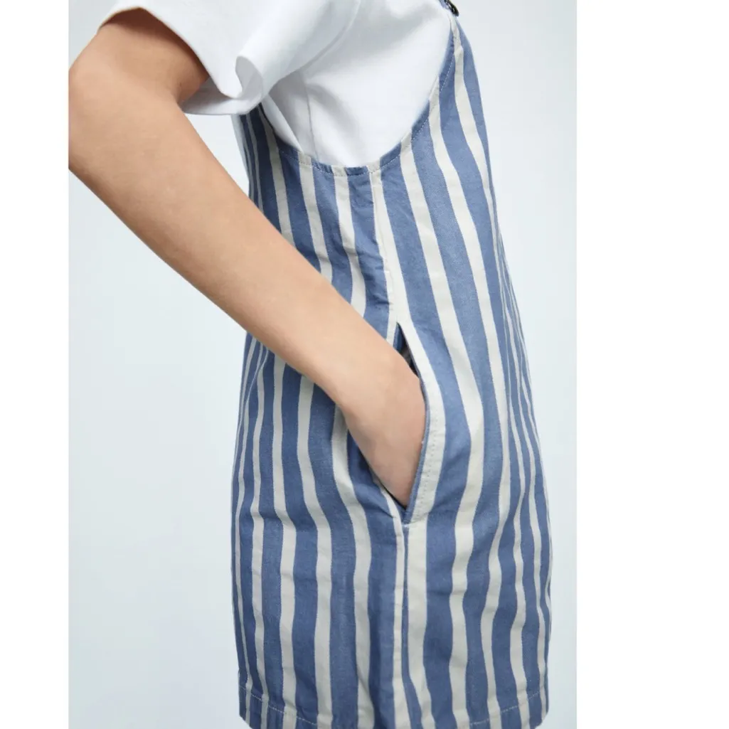 NWT ZARA  BLOGGERS FAV STRIPED ROMPER JUMPSUIT BLUE WHITE XS - Image 7