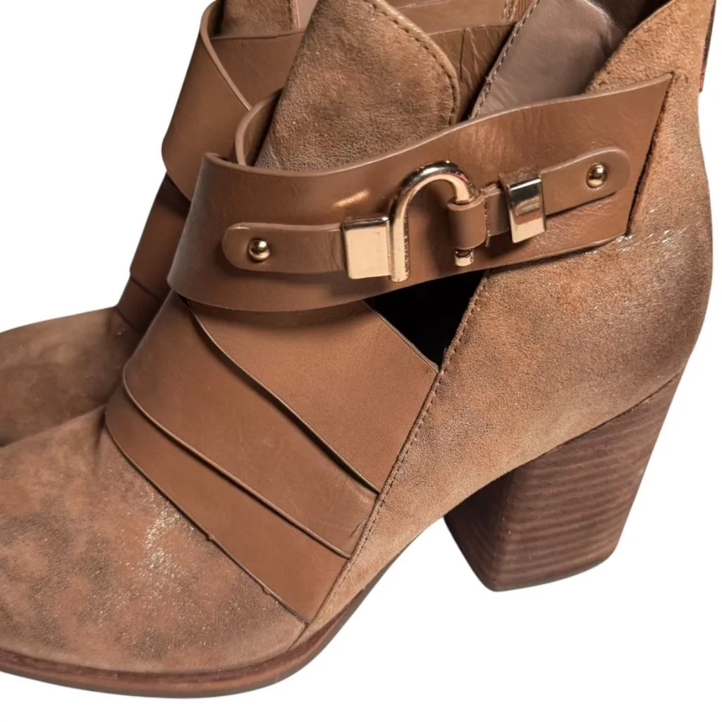 Isola boots Womens 8 Isola Ladora Split Shaft leather suede anthrocite western‎ - Image 5