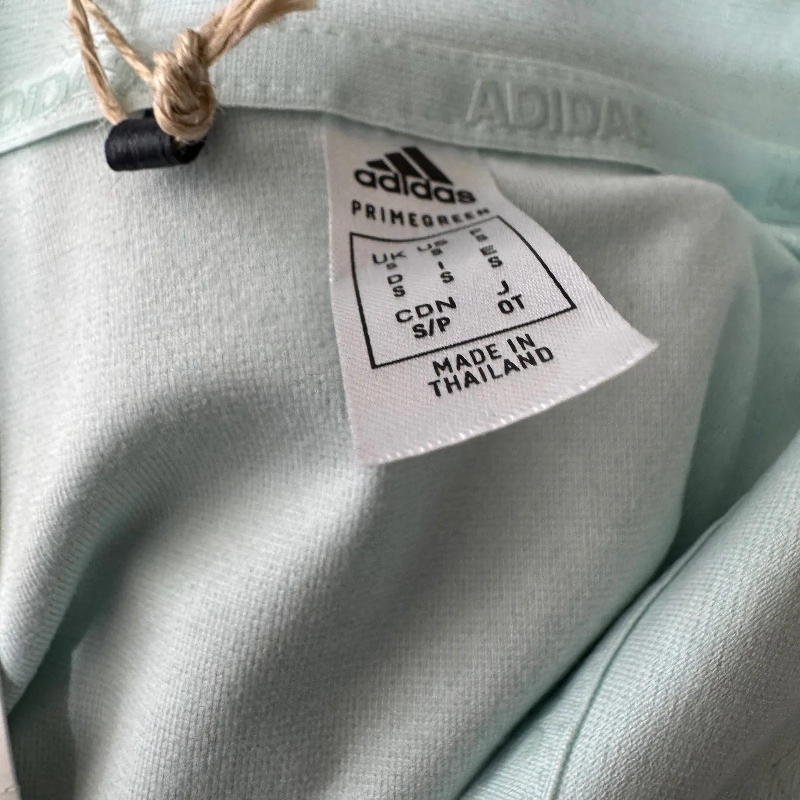 Adidas Womens Go To Sleeveless Polo Shirt Golf Top Halo Mint White Size S NWT - Image 8