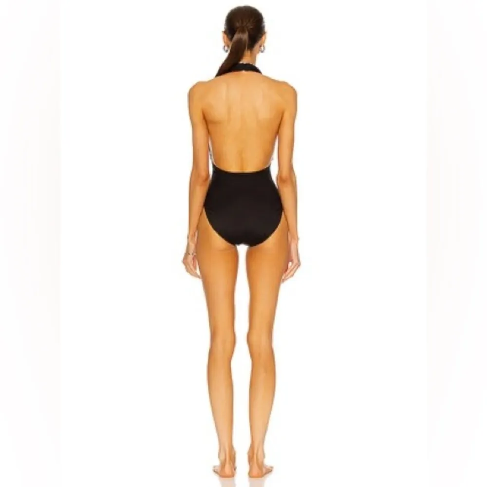 NORMA KAMALI halter neck Low Back swimsuit, Black, Small, BRAND NEW, $160 - Image 9
