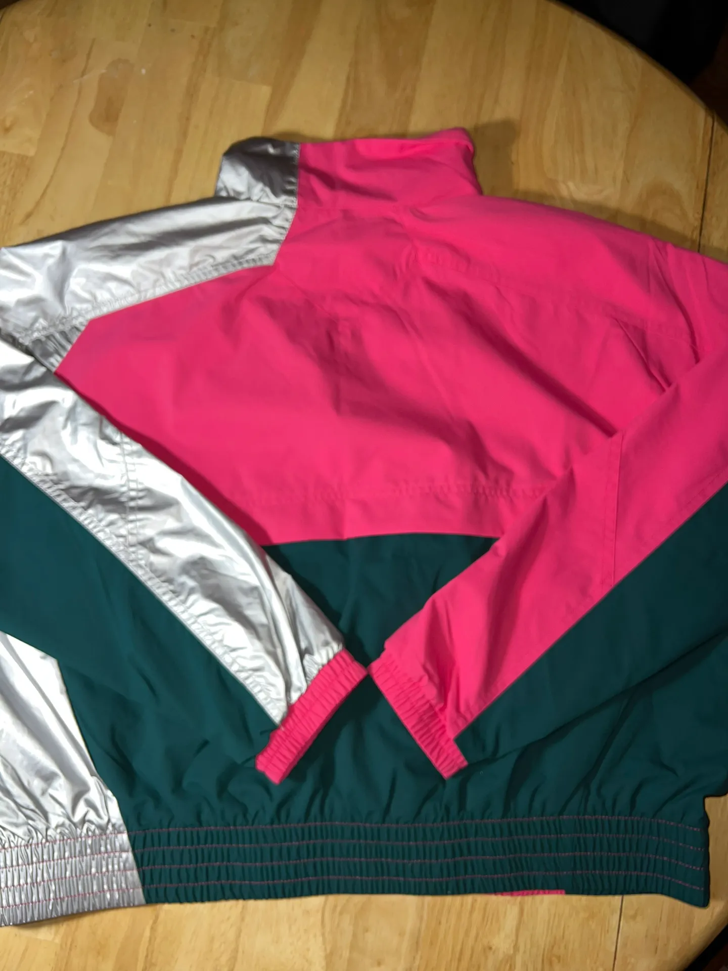 Med  Women’s Jordan Winter Utility Jacket Pink Teal Silver Bomber CW6497-674 - Image 13