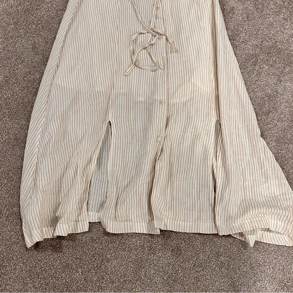 ⭐️ ABLE‎ ⭐️ Monet Stripe Button Down Dress White Size M - Image 3