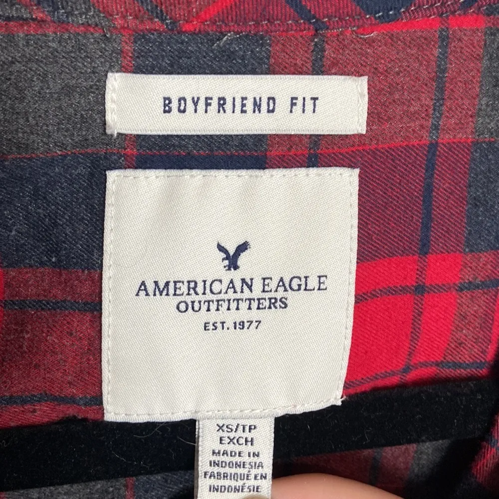 Ae Boyfriend Flannel plaid XS - Image 2