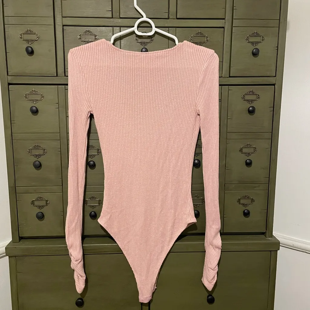 Free People ‘Cozy Up With Me’ Knitted Bodysuit - Image 5