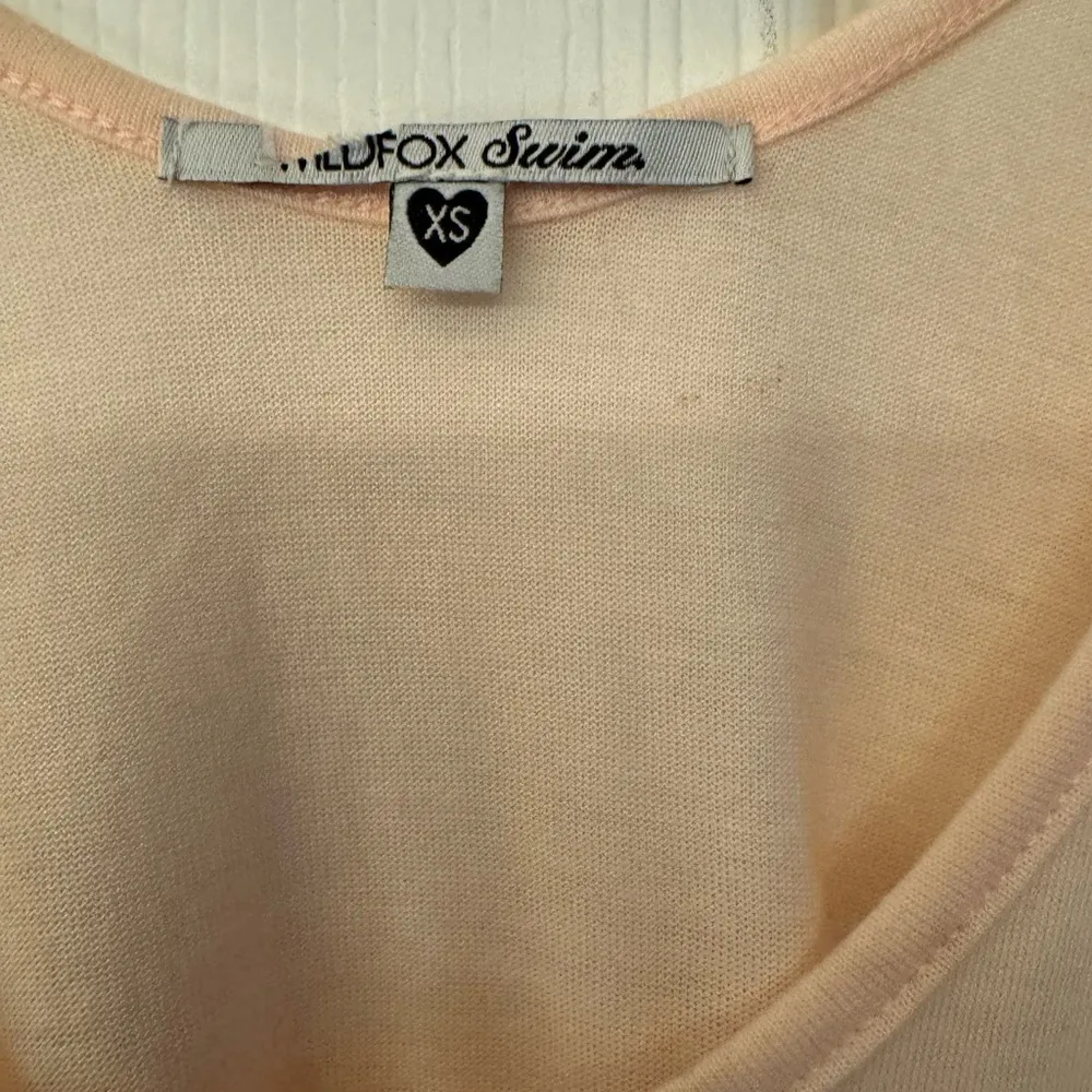 Wildfox Heart Women’s Creamish Pink Tank Top Size XS - Image 9