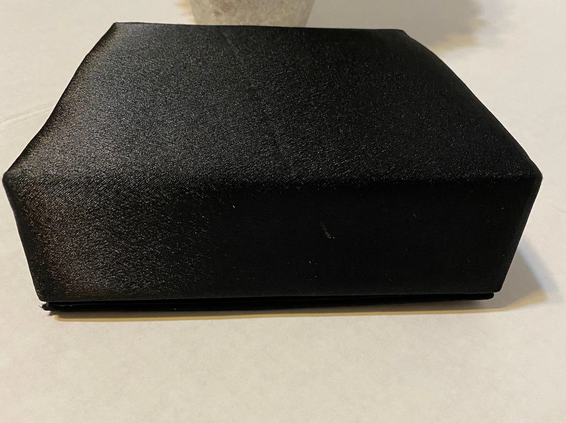 Pleated Clutch Evening Box Purse Black - Image 5