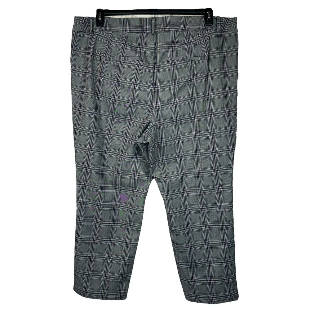 Lane Bryant SZ 26 Dress Career Pants Plaid Zip-Fly Stretch Pocket Flat Front New - Image 6