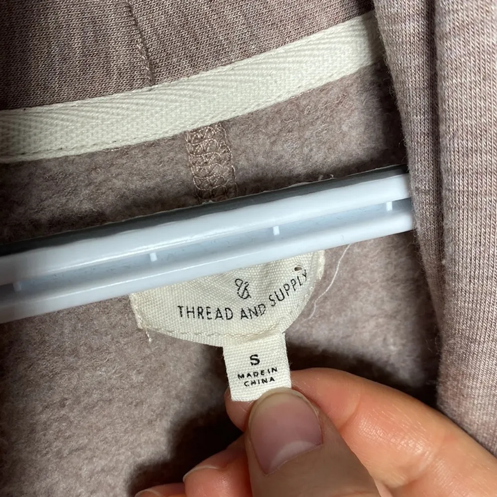 Thread and Supply pocketed cocoon cardigan in coco size S Gray - Image 6