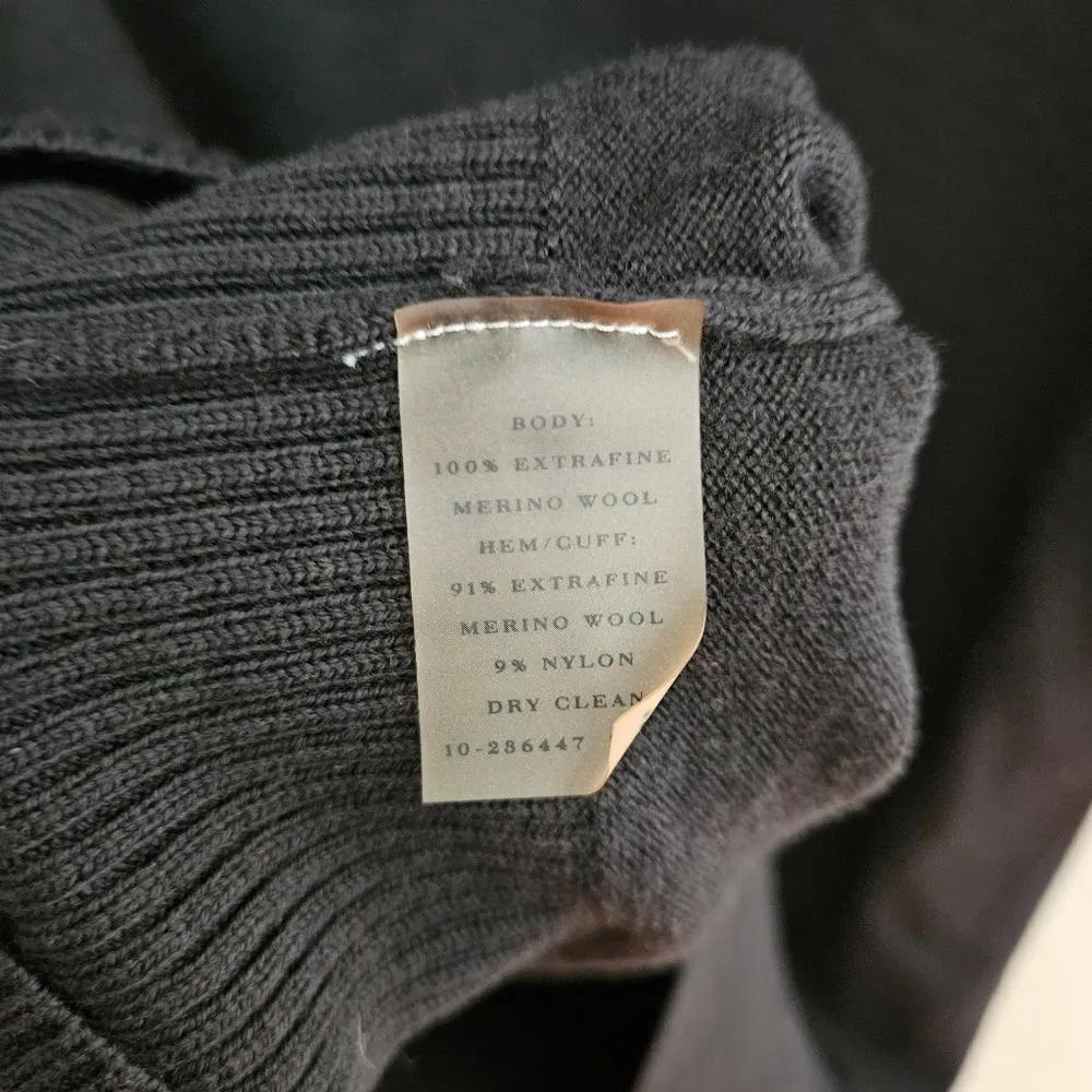 Ann Taylor Dress Long Sleeve Turtleneck Black Knit Merino Wool Business Casual - Image 10