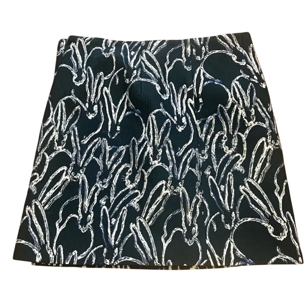 Jason Wu Forest Green Faux‎ Wrap Wool Blend Skirt Size 6 - Image 5