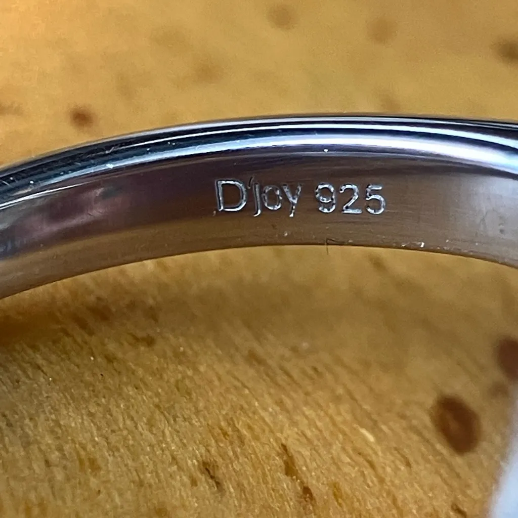 Natural Connemara Marble Sterling Silver Celtic Ring Size 6 - Image 6