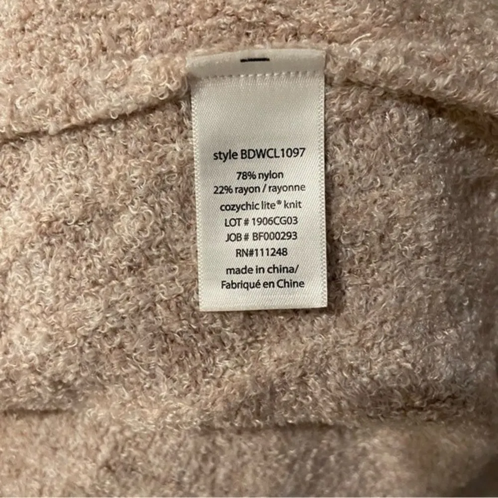 Barefoot Dreams CozyChic Lite Ribbed
Shrug Cardigan Blush Pink Size Small Medium - Image 12