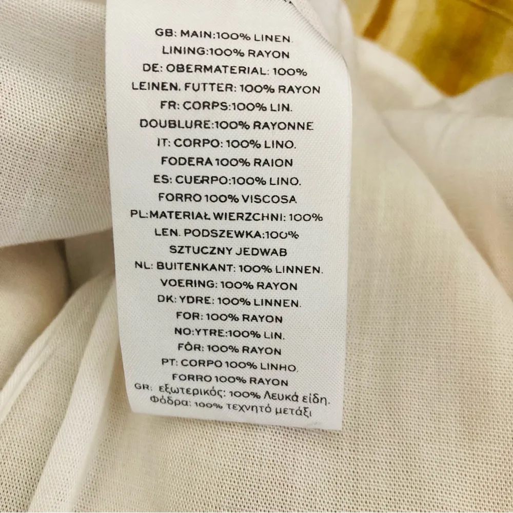 Faithfull the Brand “la piedra” linen halter maxi dress in yellow print. 8 - Image 11