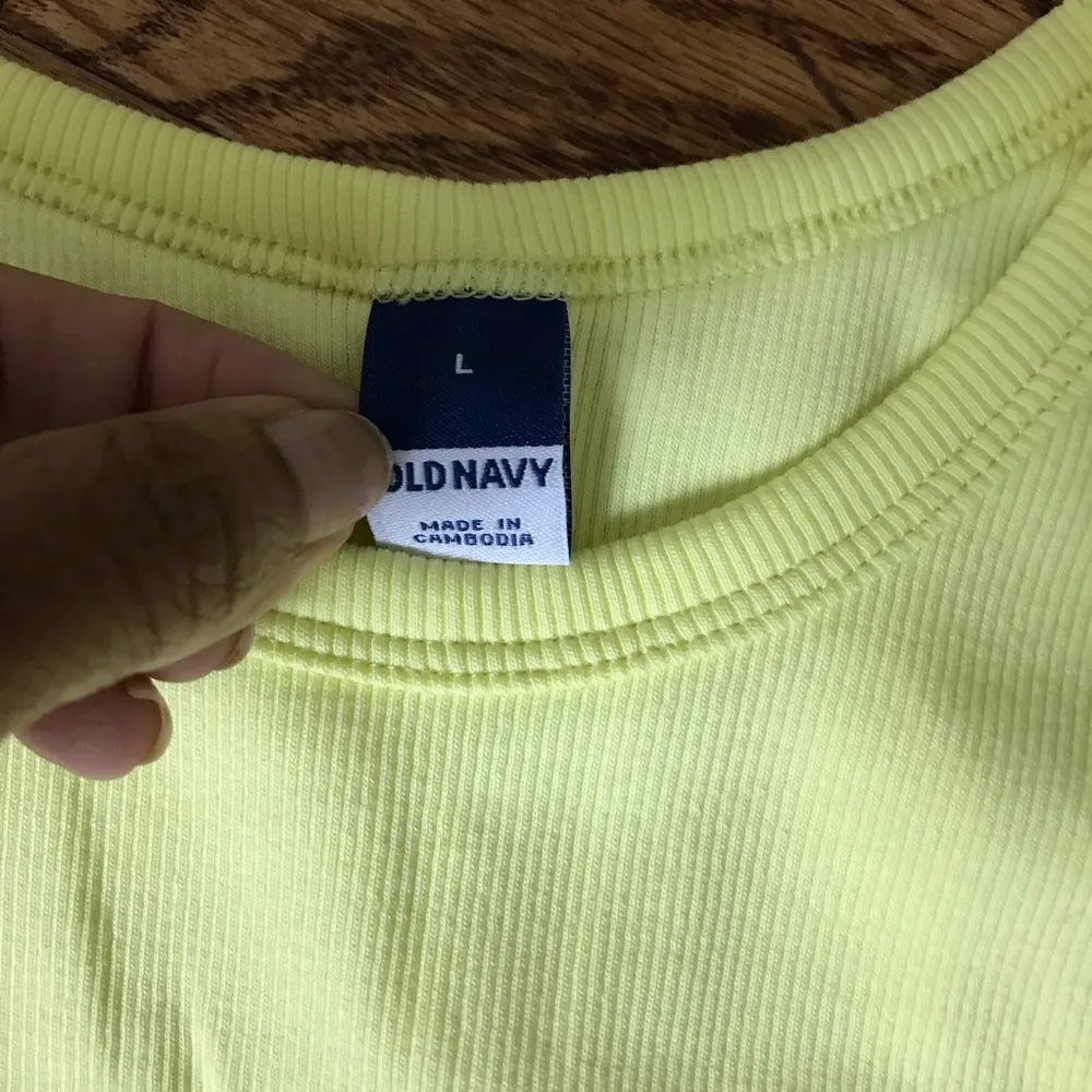 Old Navy Neon Yellow Tank Dress - Image 2