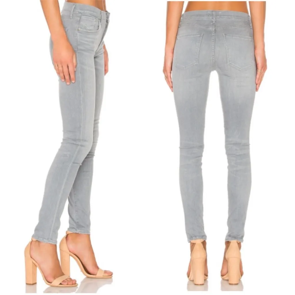 AGOLDE Sophie High Rise Skinny Stretch Jeans in Fame Gray Size 30 - Image 2
