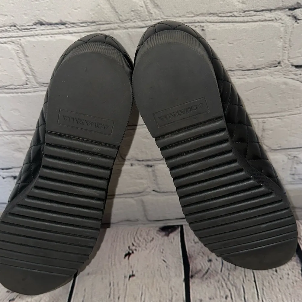 Aquatalia Women’s Quilted Leather Platform Oxford Sneakers - Image 15