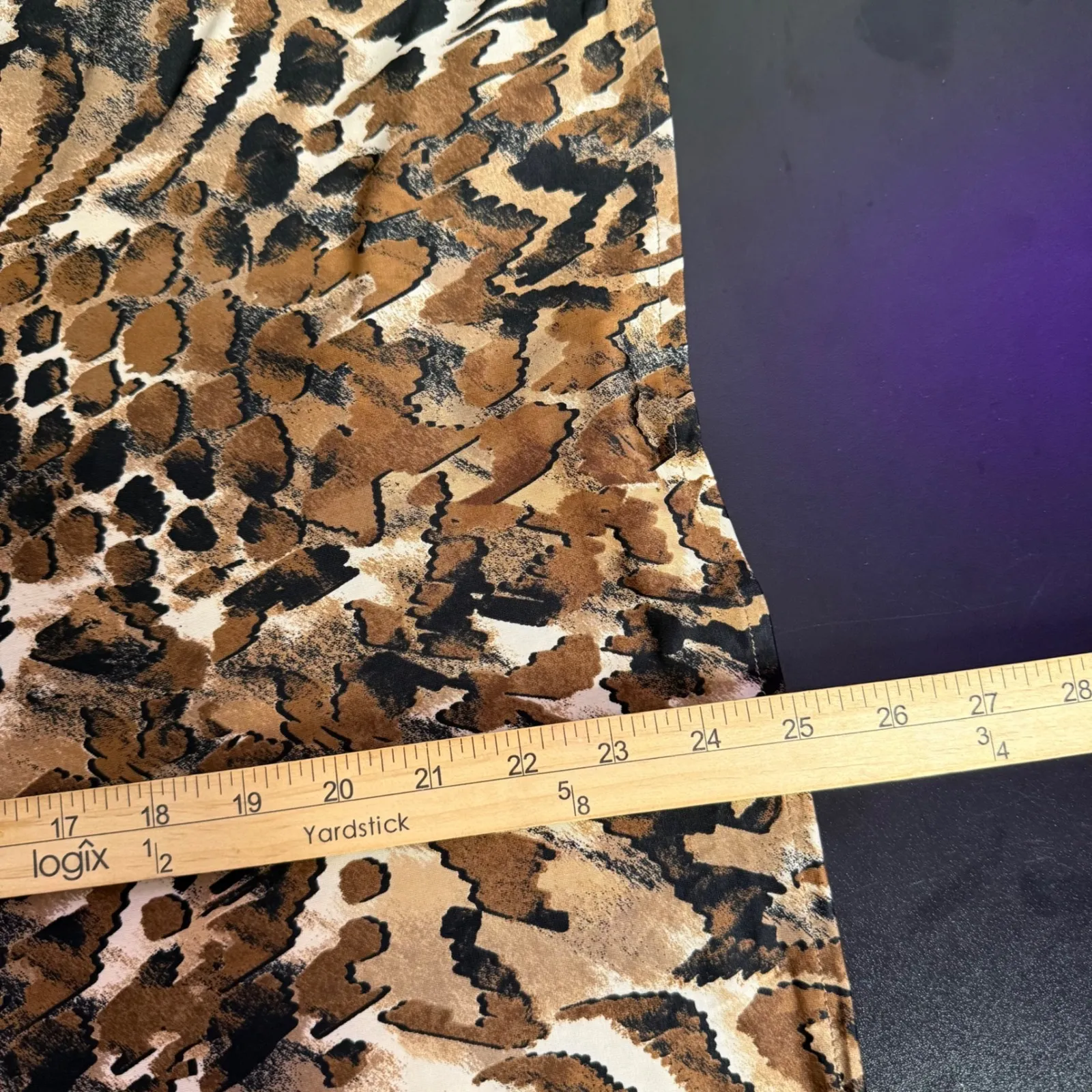 Melanie Lyne Animal Mixed Print Statement Piece Button Blouse Size 14 Maximalist Brown - Image 8