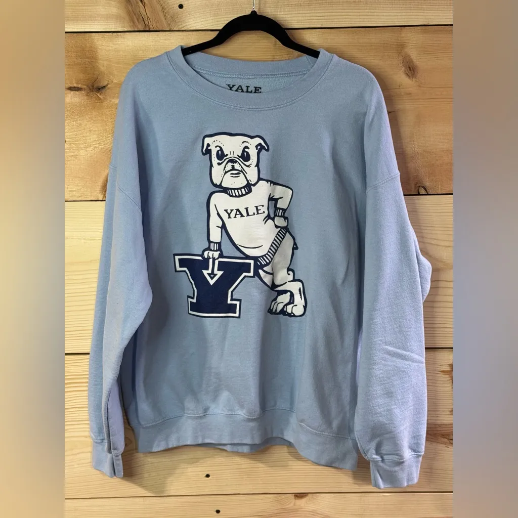 Yale University Crewneck Blue Size XL - Image 2