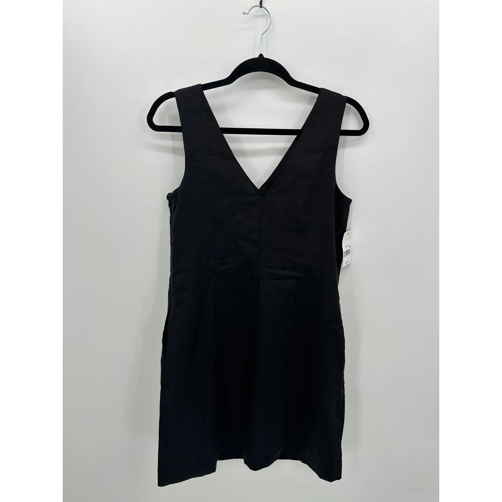 Ophelia Rose Black Dress Size S NWT Linen Blend Shift Mini Casual Minimal - Image 2