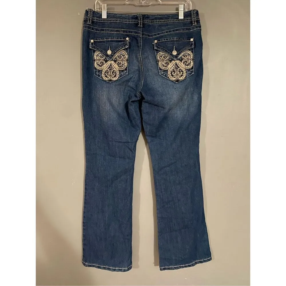 Nine West Medium Wash Bootcut Jeans Size 10/30 - Image 5