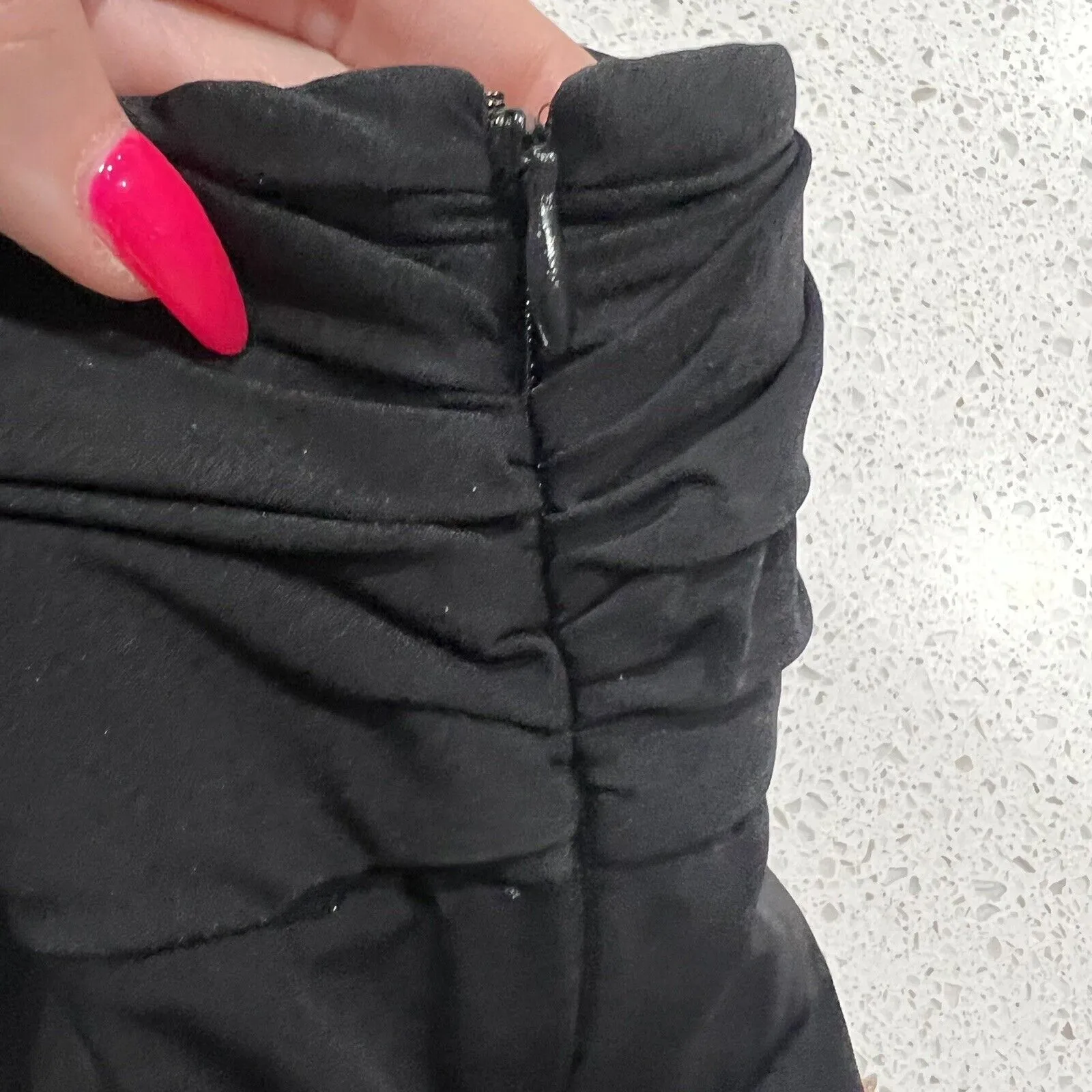 Diane Von Furstenberg Size 2 Skirt Ginsberg Mini Women’s Black Pockets Short DVF - Image 6