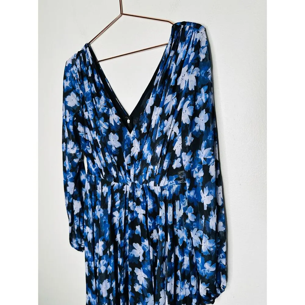 ML MONIQUE LHUILLIER Blue Floral A - Image 5