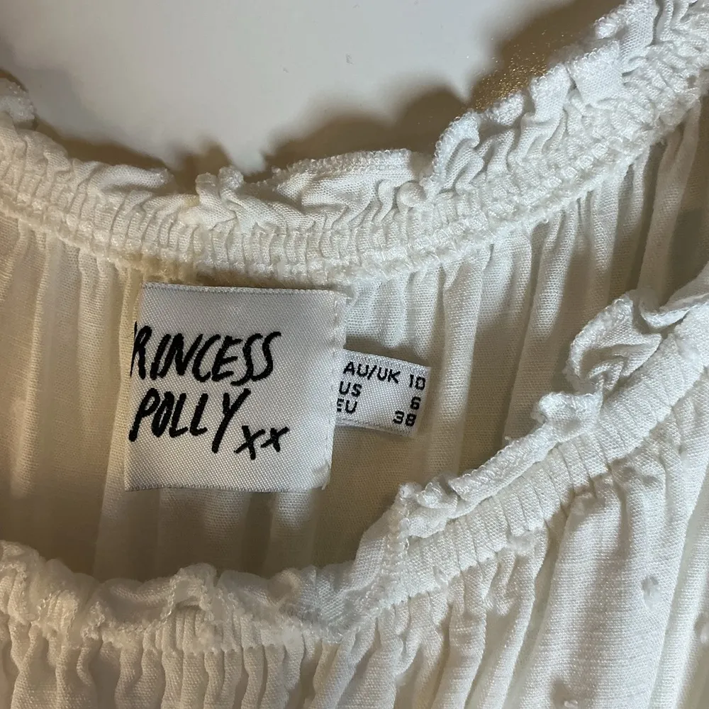 Princess Polly White Ruffled RomperA0175 - Image 3