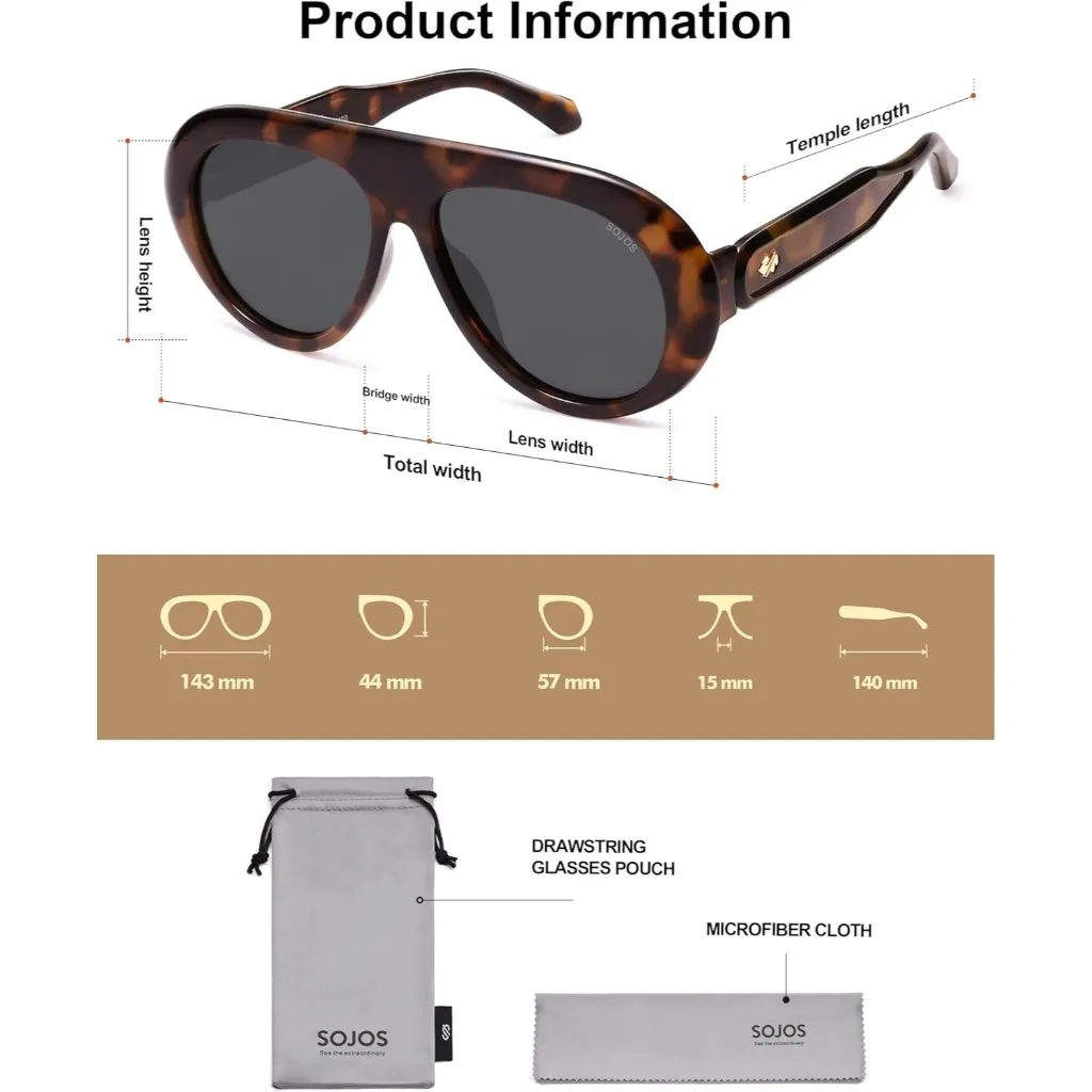 Women's Dark Tortoise/Grey Men Retro Vintage 70s Style UV Protection Glasses Gray - Image 5