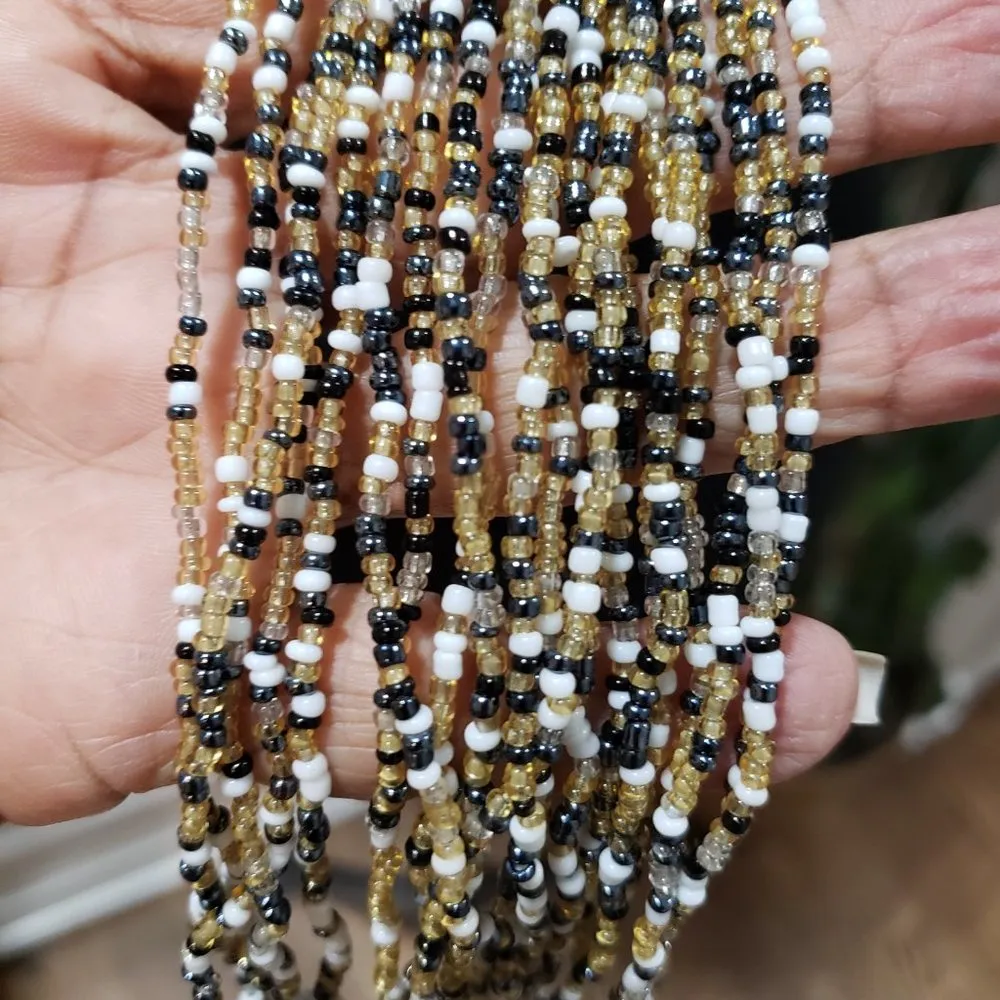 Women Fashion Alfani Tri Color Multi Strand Rope Knot Mixed Long Collar Necklace Black - Image 5