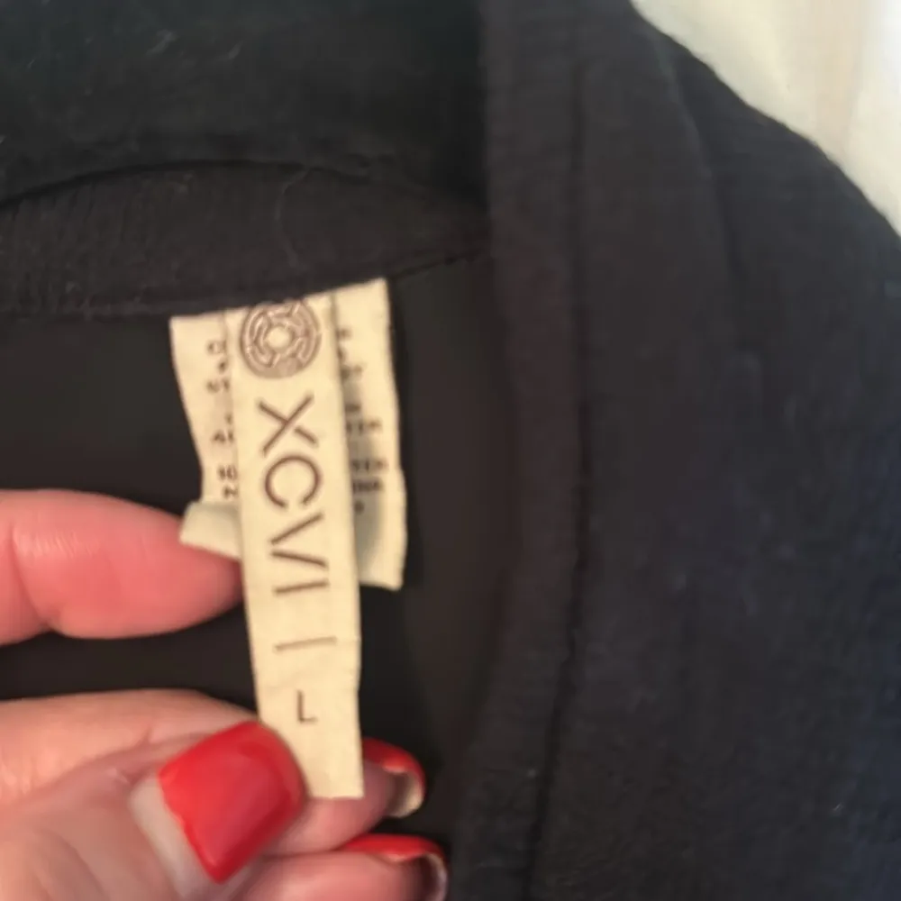 XCVI large zip front jacket panels pockets sheer panel in back L $185 - Image 4