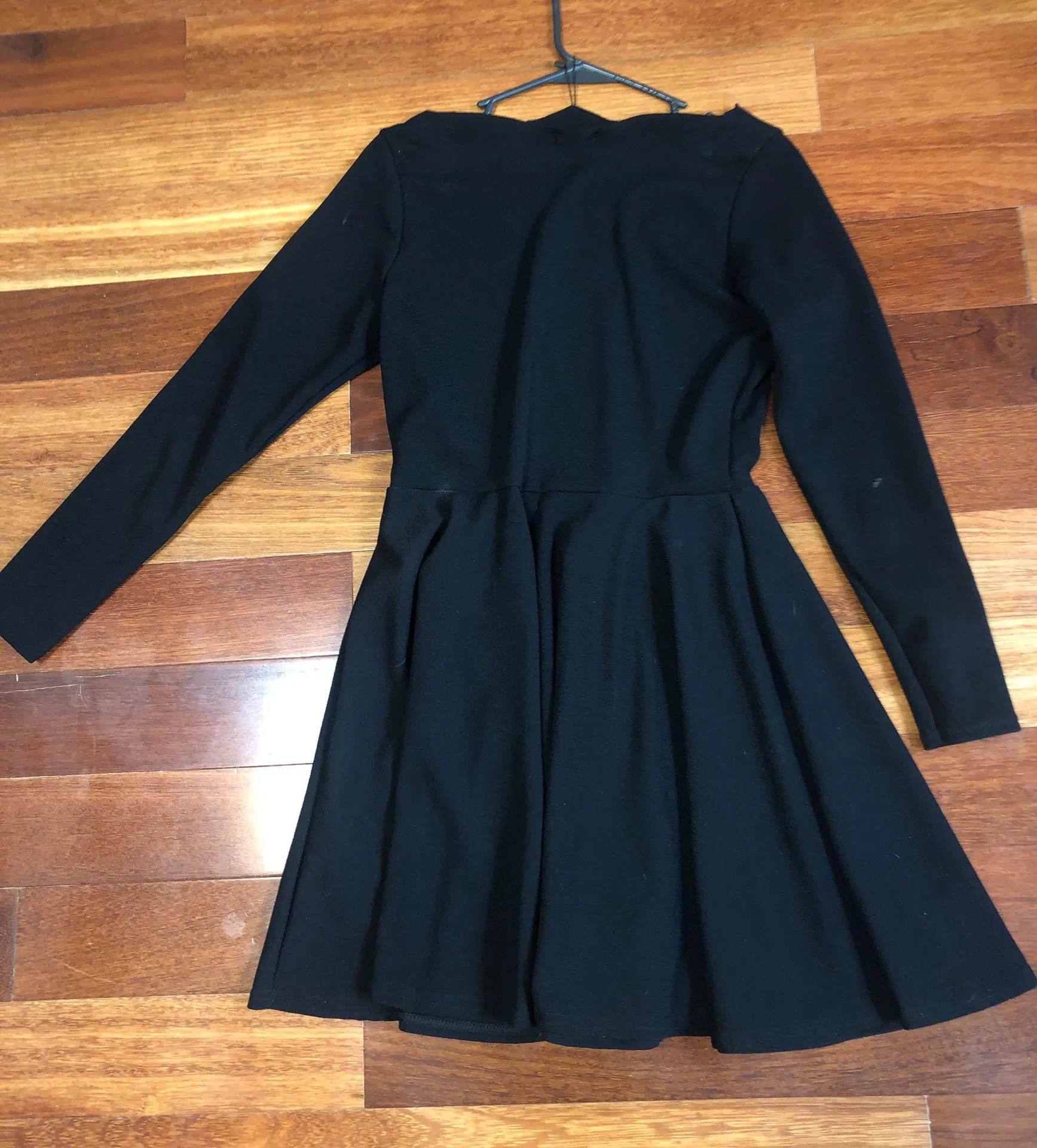 Long Sleeve Black Dress - Image 2