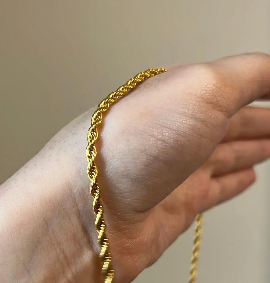 Gold plated Rope Chain - Image 3