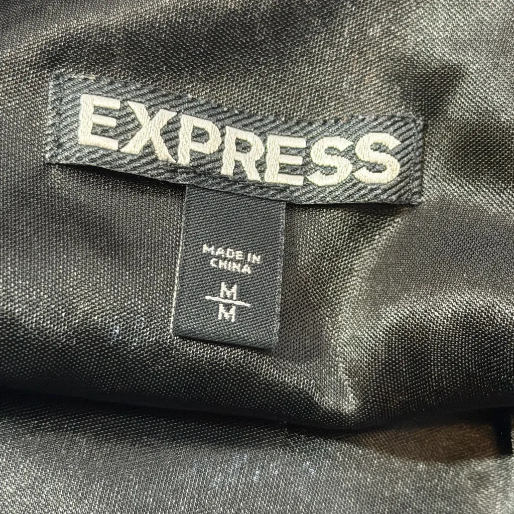 Express Black & Silver Ombre Sequin Mini Cocktail Dress Medium Women’s - Image 4