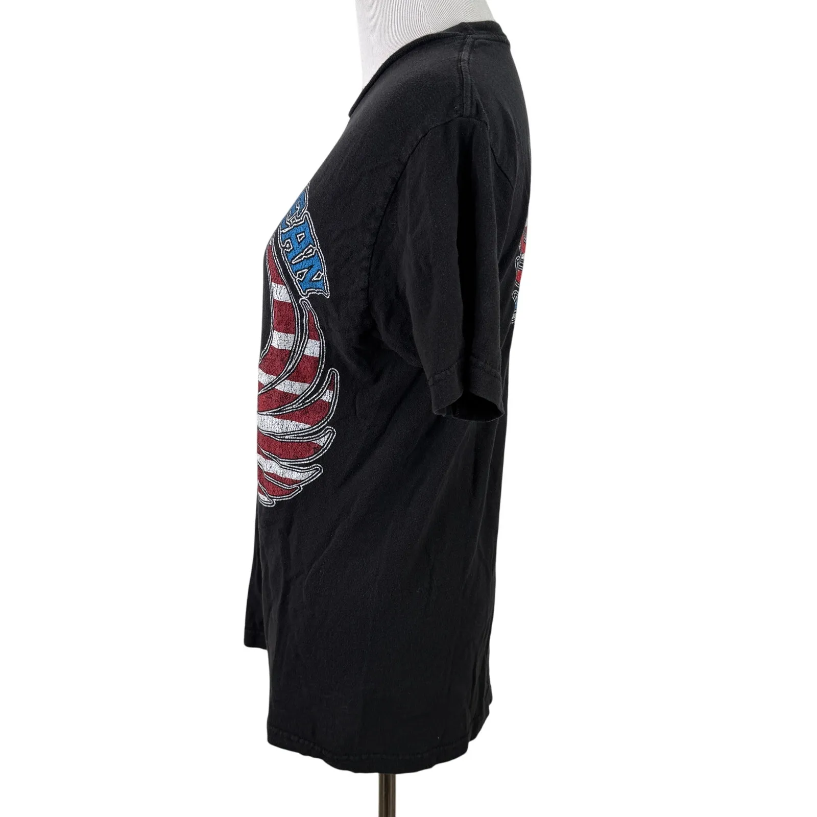 Jason Aldean Women's Night Train Patriotic Skull Graphic T - Image 6