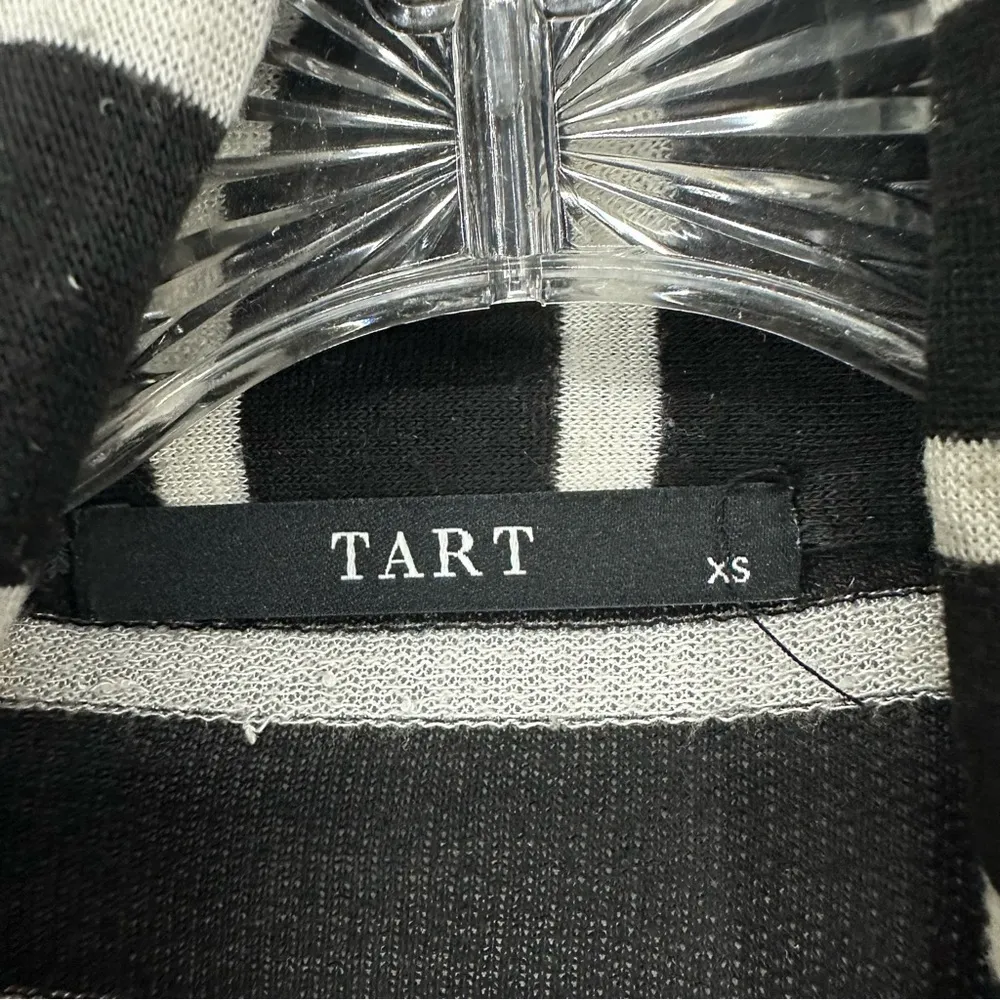 Tart Long Sleeve Pocket Striped Cardigan XS Black/White - Image 3