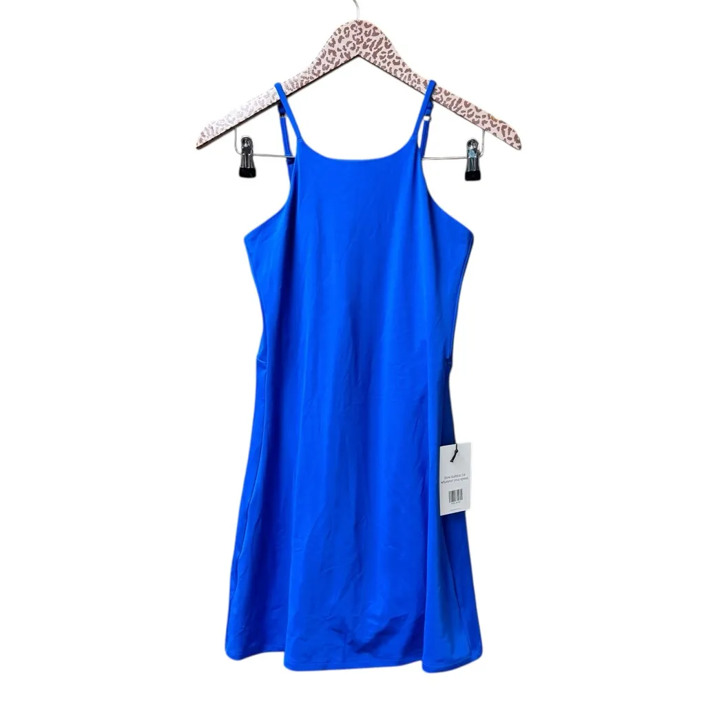 NEW Girlfriend Collective Naomi Athletic Workout Mini Dress Blue Medium M NWT - Image 4