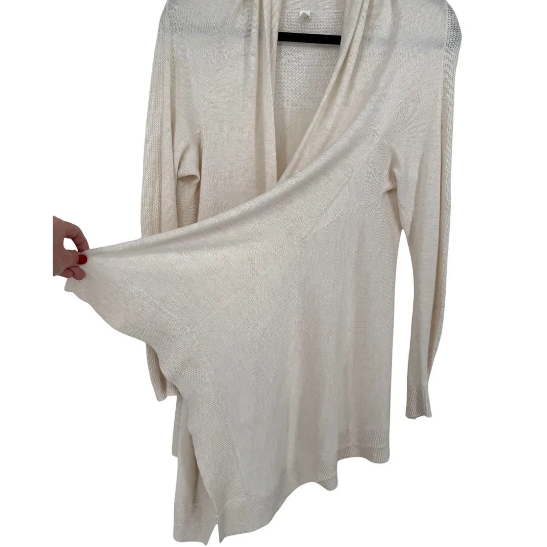 Lululemon Women's Cashlu Knit Wrap Cardigan Sweater Cream Sz XS/S Cashmere Blend - Image 10