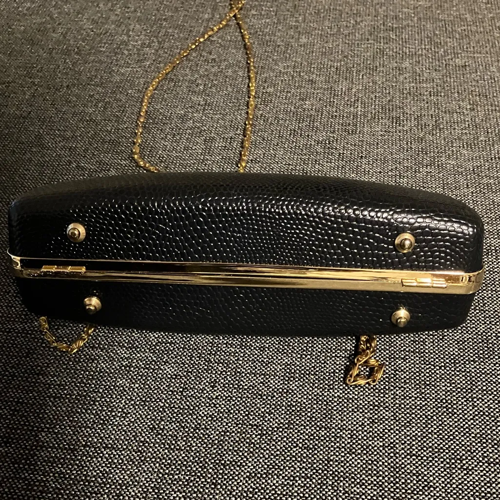 VTG Clutch Purse Rhinestones Gold - Image 5