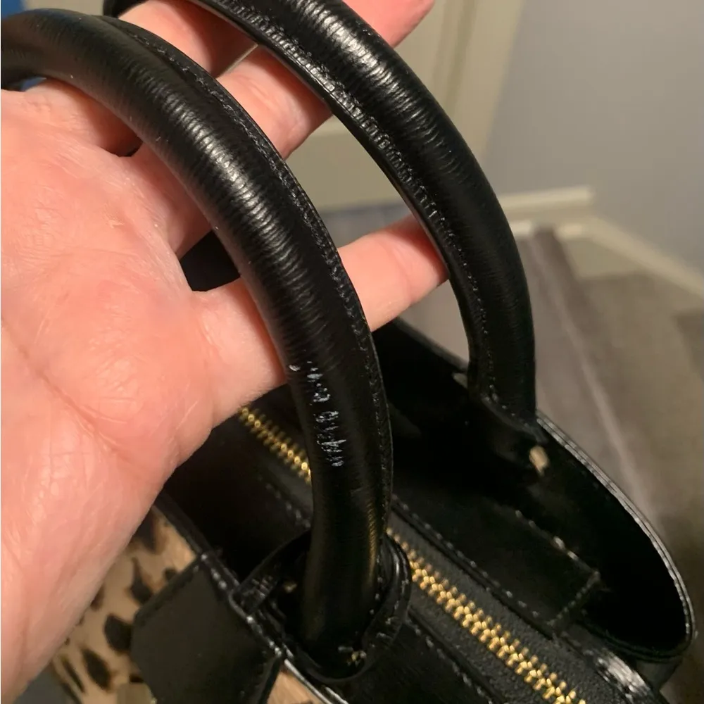 DKNY Calf Hair Paige Satchel Bag - Image 10