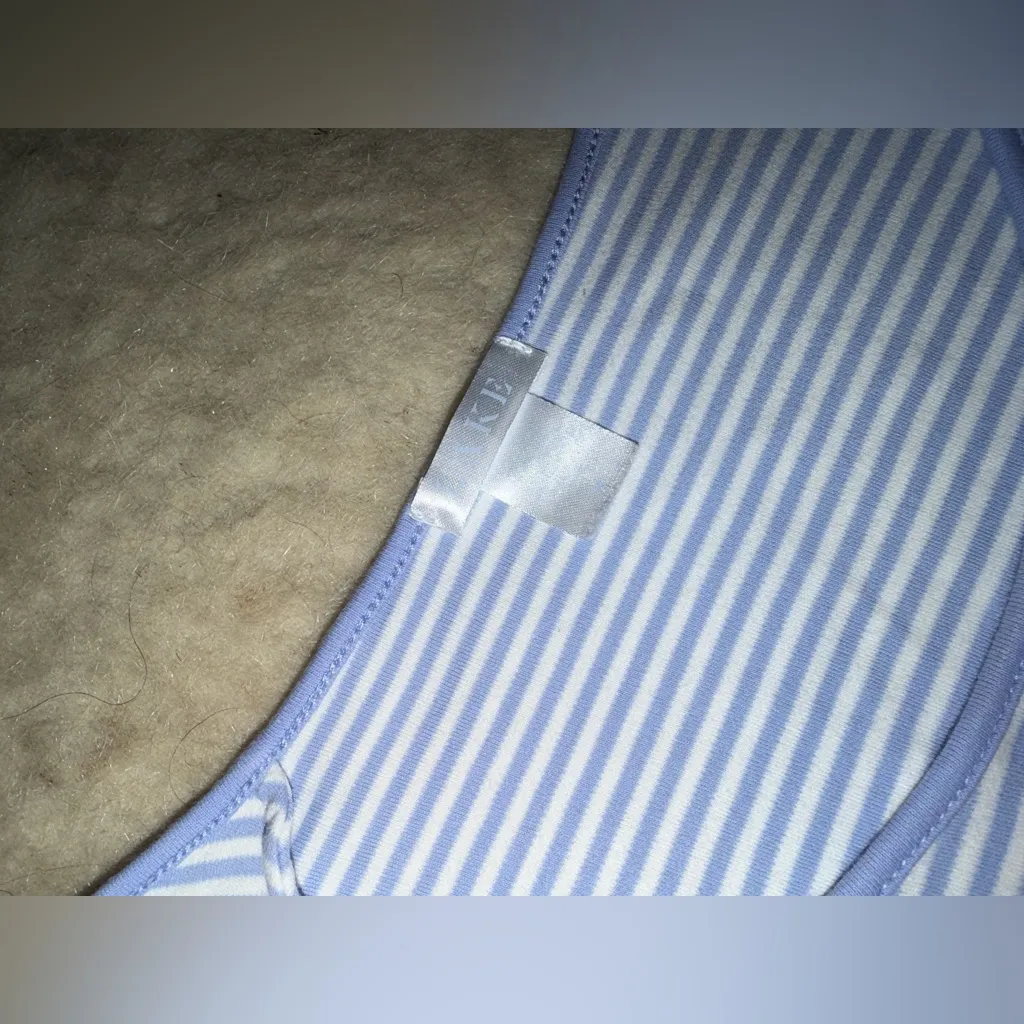 LAKE Pima Long SLEEVE SHIRT in Hydrangea Blue Size M - Image 12