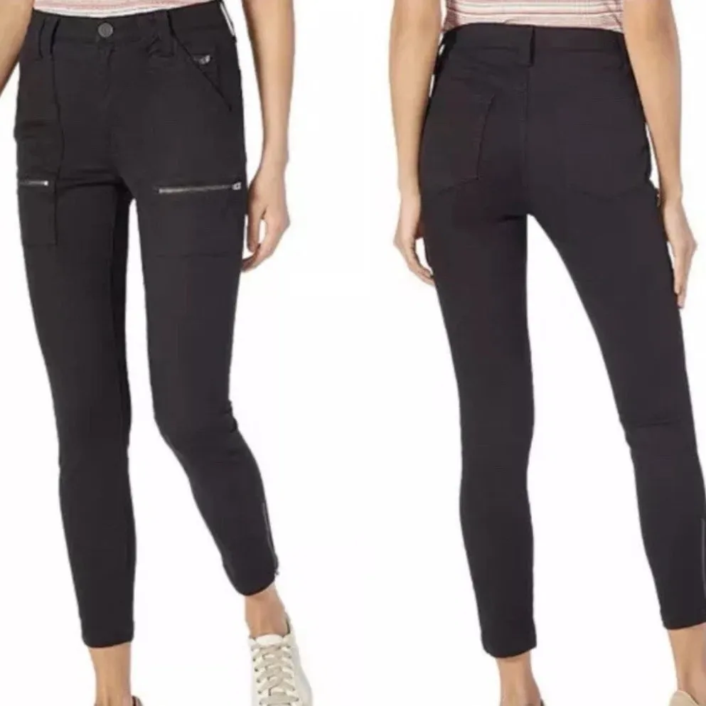 NWT Joie High Rise Park Skinny Jeans Black Stretch Cropped Womens Size 28 - Image 2