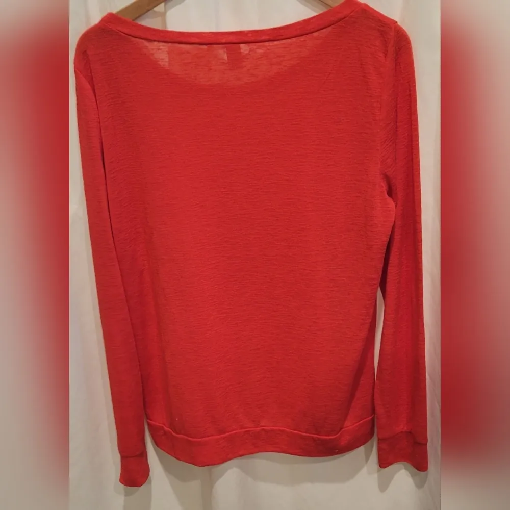 Victoria's Secret Size Medium Red Pajama Top - Image 3