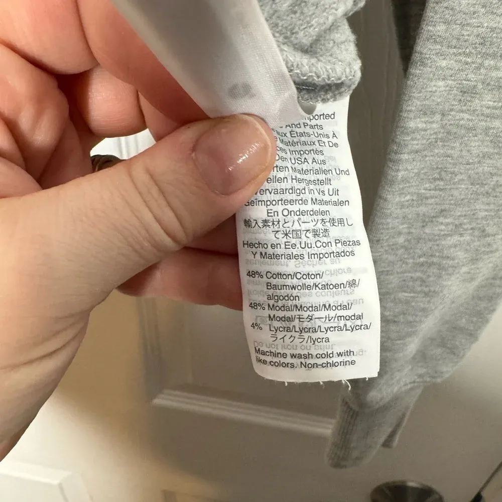 Madewell X‎ Outdoor Voices Crop Sweatshirt Gray Size XS - Image 5