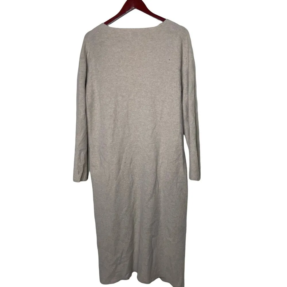 Anine Bing Jasni V-neck cardigan ivory cream long wool One Size - Image 2