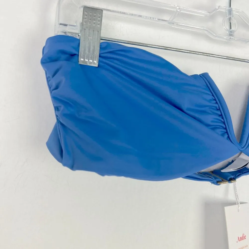 NWT Andie Swim The Scala Top Flat Strapless Horizon Blue Size Large L NEW - Image 3