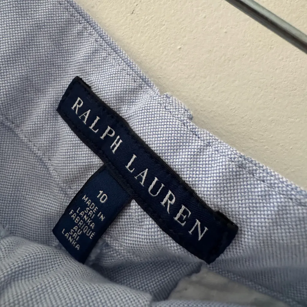 Ralph Lauren Blue Cotton Chino Shorts - Image 7